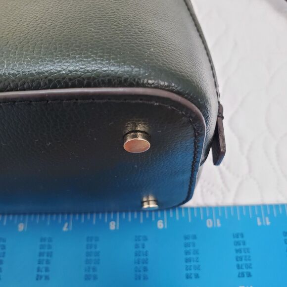 Kate Spade Patterson Drive Dome Satchel Purse Handbag Crossbody Strap Dark Green - Picture 16 of 17